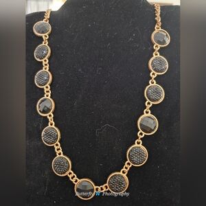 Elegant Black and Gold Necklace